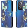 Peňaženkové 3D puzdro na OPPO Reno12 5G Pro - Zlatý Motýľ