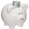 ATMOSPHERA Keramická pokladnička White Queen Pig 14,5x16x14,5 cm
