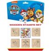 Jiri Models Razítka 5 1 s poduškou dřevěná 5x5cm s voskovkou Tlapková patrola Paw Patrol na kartě