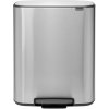 Pedálový odpadkový kôš BO 60 l, matná oceľ, Brabantia