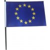 Vlajka na paličke EÚ 16x23cm - malá