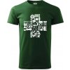 Zdravotné kríž veci - Klasické pánske tričko vyššej gramáže - 4XL ( Fľaškovozelená )