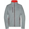 James&Nicholson Dámska softshellová bunda JN1147 Dark-Melange XL