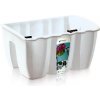 Truhlík na zábradlí CROWN 39,3 cm - barva: bílá