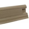 Döllken , Soklová podlahová lišta SLK50 W171 Dub rustikálny 2,5 m, koncovka ľavá, šedá
