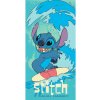 CurePink Dětský ručník osuška Disney Lilo & Stitch Surf 70 x 140 cm
