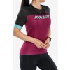 Dámske cyklistické tričko Dynafit Ride Light 1/2 Zip SS Tee - beet red