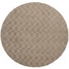 Obsession , Kusový koberec Diamond Cut 800 Taupe kruh, 200x200 (priemer) kruh, hnedá, obývacia izba