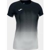 Joma Dámske tričko ELITE VII T-SHIRT BLACK-WHITE-GRAY S/S Veľkosť: 2XS