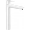 Hansgrohe Talis E - Umývadlová batéria s výpusťou, matná biela 71716700