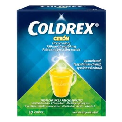 Coldrex Horúci nápoj Citrón 10x5g