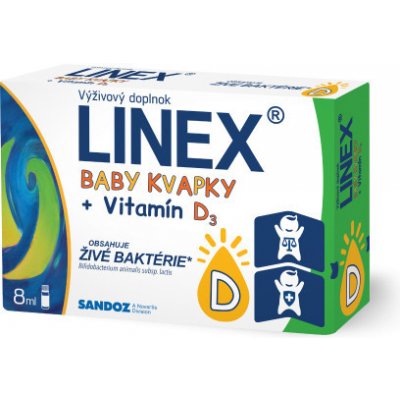 Sandoz LINEX baby kvapky gtt 1x8 ml