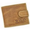 Wild N0035L-CHM RFID koňaková hnedá pánska kožená peňaženka 11 x 9 x 2 cm