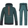 Pánský lyžařský komplet Patty FD Sea moss/anthracite XL + Slater FD Sea moss L