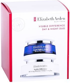 Elizabeth Arden Visible Difference dárková sada: denní pleťová péče 100 ml + noční pleťová péče Good Night´s Sleep 50 ml pro ženy