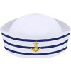 Námornícka čiapka s motívom kotva - obvod 56 cm Námornícka čiapka 56