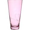 Diamante sklenená váza Romance Pink Conical s kryštálmi Swarovski 25 cm