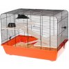 Klietka pre hlodavce REX II + WOOD 58 x 38 x 43 cm ORANŽOVÁ