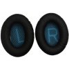 Náhradné kožené náušníky pre slúchadlá Bose QuietComfort 2, 15, 25 a 35 - Čierne s modrým vnútrom