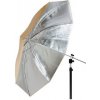 TGstudio Štúdiový dáždnik 2v1 strieborno/zlatý 110cm