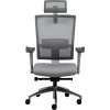 MERCURY Ergonomická kancelárska stolička WINDY sivá, vysoké postavy