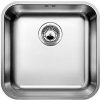 Blanco Supra 400 - Drez, 43x43 cm, kefovaná nerezová 518201