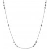 Evolution Group Dámska strieborná retiazka s guličkami 62056