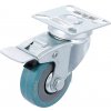Otočné koliesko s brzdou, guma, so základňou, ø 50 mm