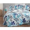 Brotex Obliečky Satén Garden Blue 200x220/2x70x90 cm