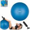 Gymnastická rehabilitačná lopta 55cm s ručnou pumpou, modrá farba