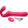 Strap U Mighty-Thrust Thrusting & Vibrating Strapless Strap-On with Remote Pink