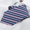 Chairman Style William Blue pánská hedvábná kravata s proužkem