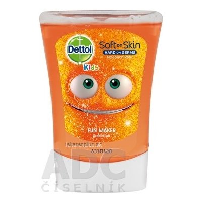 Dettol Kids Bavič (Grapefruit) náplň do bezdotykového dávkovača mydla 1x250 ml