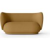 ferm LIVING Pohovka Rico Wool Boucle 2-miestna – hnedá