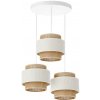 Belis | Luster na lanku BOHO 3xE27/60W/230V krémová/juta | H0166