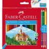 FAREBNÉ CERUZKY - FABER CASTELL - HEXAGONAL | 24 KS + 3 BICOLOR + STRÚHADLO