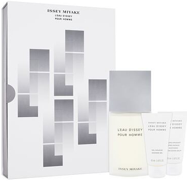 Issey Miyake L´Eau D´Issey Pour Homme dárková sada: EDT 125 ml + sprchový gel 50 ml + balzám po holení 50 ml