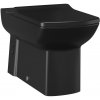 SAPHO - LARA WC misa pre kombi, spodný/zadný odpad, 35x64cm, čierna mat LR360-11SM00E-0000