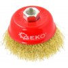 Kartáč hrnčekový 75 mm x M14, FeMs 0,3 mm, GEKO
