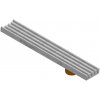 Odvodňovací polymérbetónový žľab VODALAND MONO C250 štrbinový s odtokom 1000 x 150 x 50 mm sivý