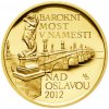 ČNB Zlatá minca 5000 Kč Barokní most v Náměšti nad Oslavou 2012 Proof 1/2 oz