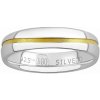 Silvego Snubný strieborný prsteň Sunny pozlátený žltým zlatom SHG8709RMGP
