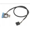 AKASA interní USB kabel USB 3.1 Gen2 konektor na USB 3.1 Gen1 19-pin / AK-CBUB38-40BK / 40cm, AK-CBUB38-40BK