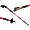 Nordic Walking s korkovou rukoväťou, 135 cm, 2 ks, červené T-272-CV