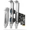 AXAGON PCEA-PSN, PCIe radič - 1x paralelný (LPT) + 2x sériový port (RS232) 250 kbps, vrátane LP