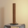 TK Lighting LED stolná lampa Teo, borovica, 42 cm, dotykový stmievač - 1411