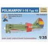 Papierový model - Polikarpov I-16 Typ 10 - 1938