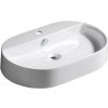 Kerasan, RING keramické umývadlo na dosku 65x12x40cm, biela, 028501