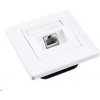 Solarix Zásuvka CAT6 STP 1 x RJ45 pod omietku biela SX9-1-6-STP-WH