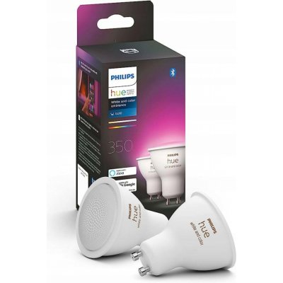 Philips Hue White and Color Ambience žiarovky GU10 5.7W 2-set BlueTooth